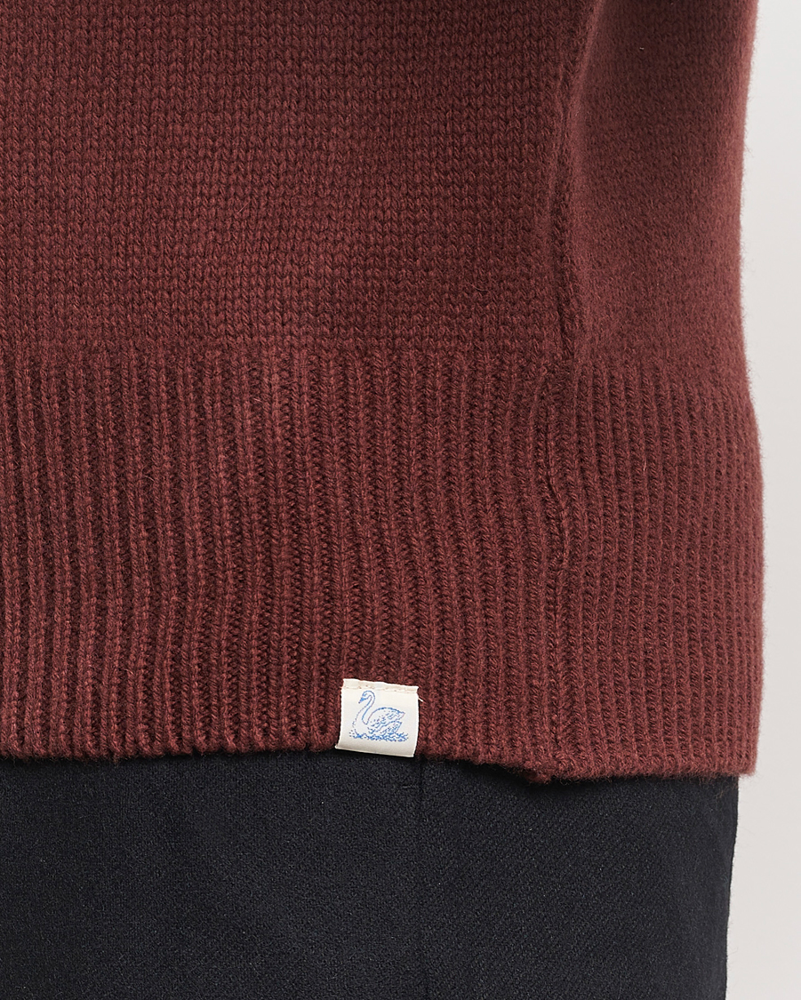 Herren | Pullover | Merz b. Schwanen | Merino/Cashmere Rollneck Bark Brown