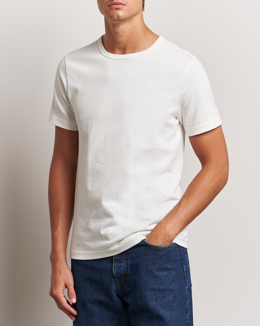 Herren | T-Shirts | Merz b. Schwanen | Classic Fit Loopwheeled T-Shirt White