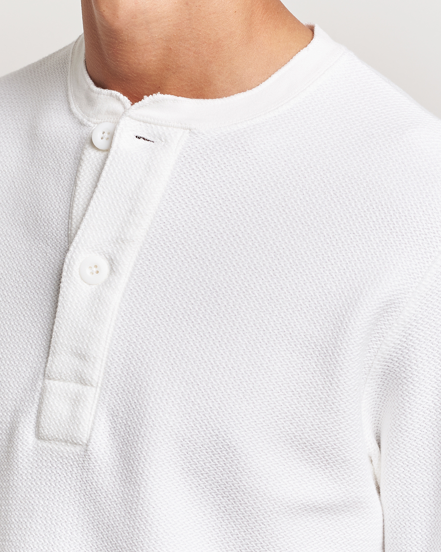 Herren | Pullover | BEAMS PLUS | Waffle Cotton Henley White