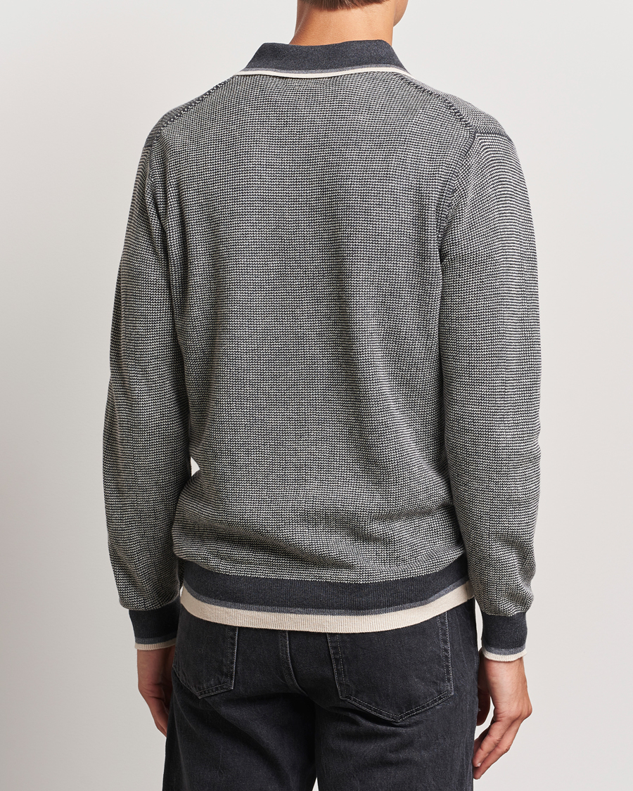 Herren | Pullover | BEAMS PLUS | Collar Line Knitted Polo Charcoal