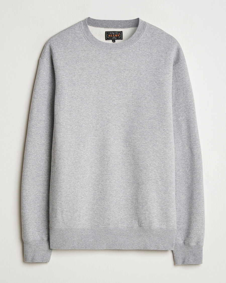 Herren | Pullover | BEAMS PLUS | Japanese Cotton Sweatshirt Heather Grey