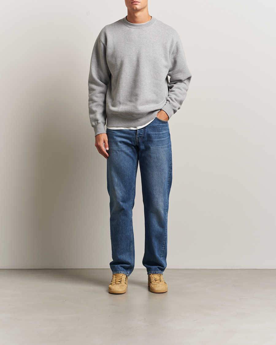 Herren | Pullover | BEAMS PLUS | Japanese Cotton Sweatshirt Heather Grey