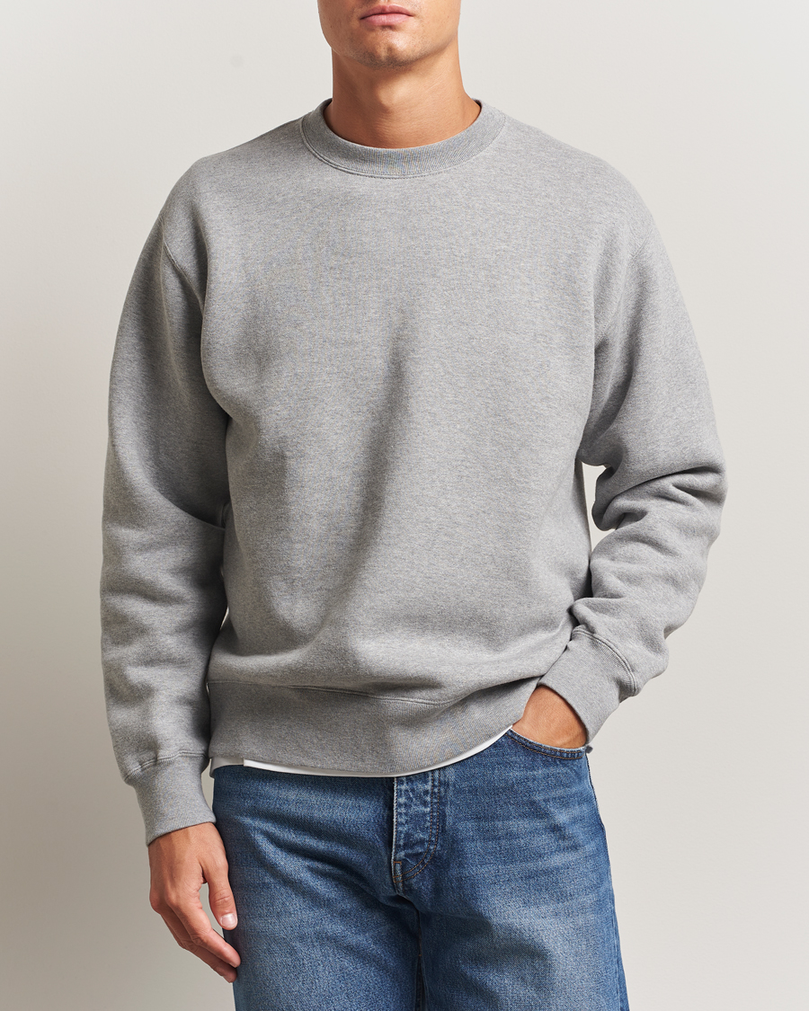 Herren | Pullover | BEAMS PLUS | Japanese Cotton Sweatshirt Heather Grey