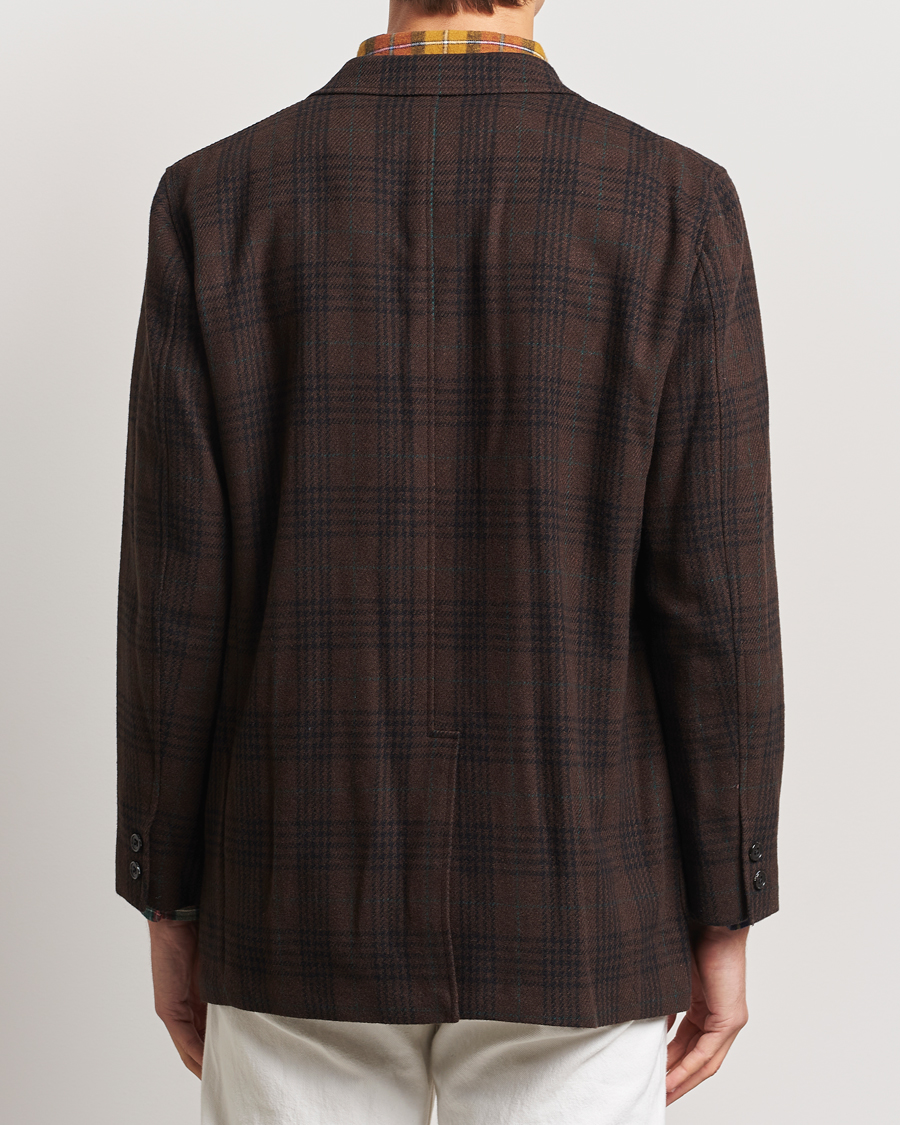 Herren | Sakkos | BEAMS PLUS | Wool Plaid Blazer Dark Brown
