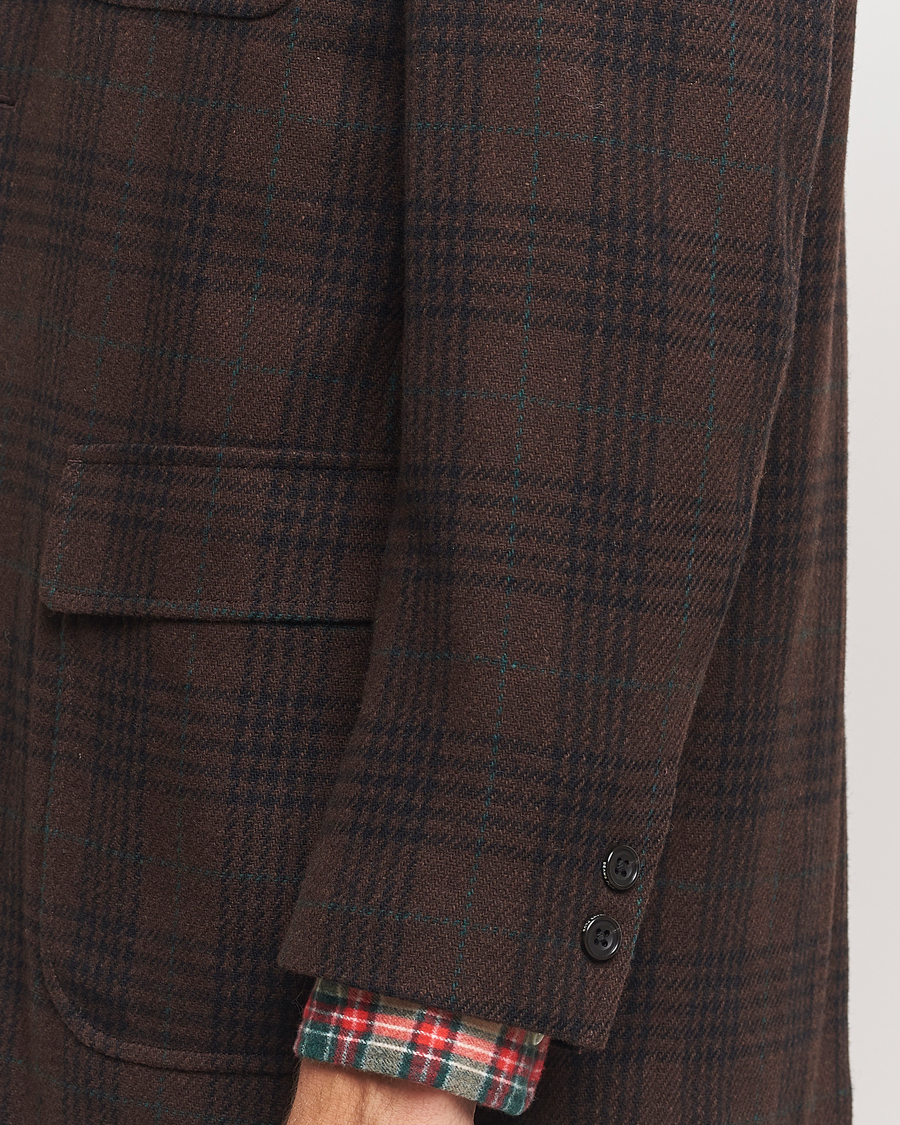 Herren | Sakkos | BEAMS PLUS | Wool Plaid Blazer Dark Brown