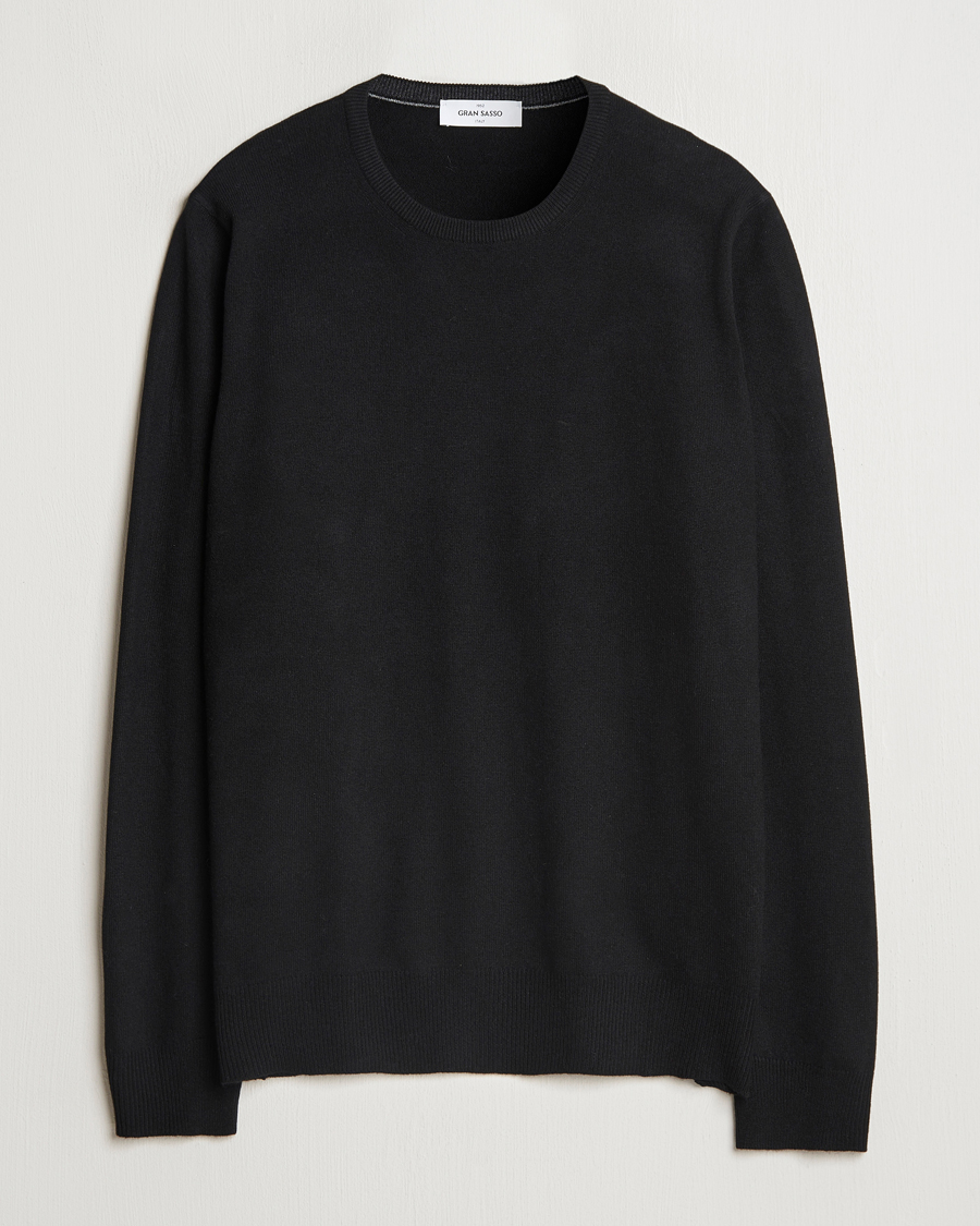 Herren | Pullover | Gran Sasso | Wool/Cashmere Crew Neck Black