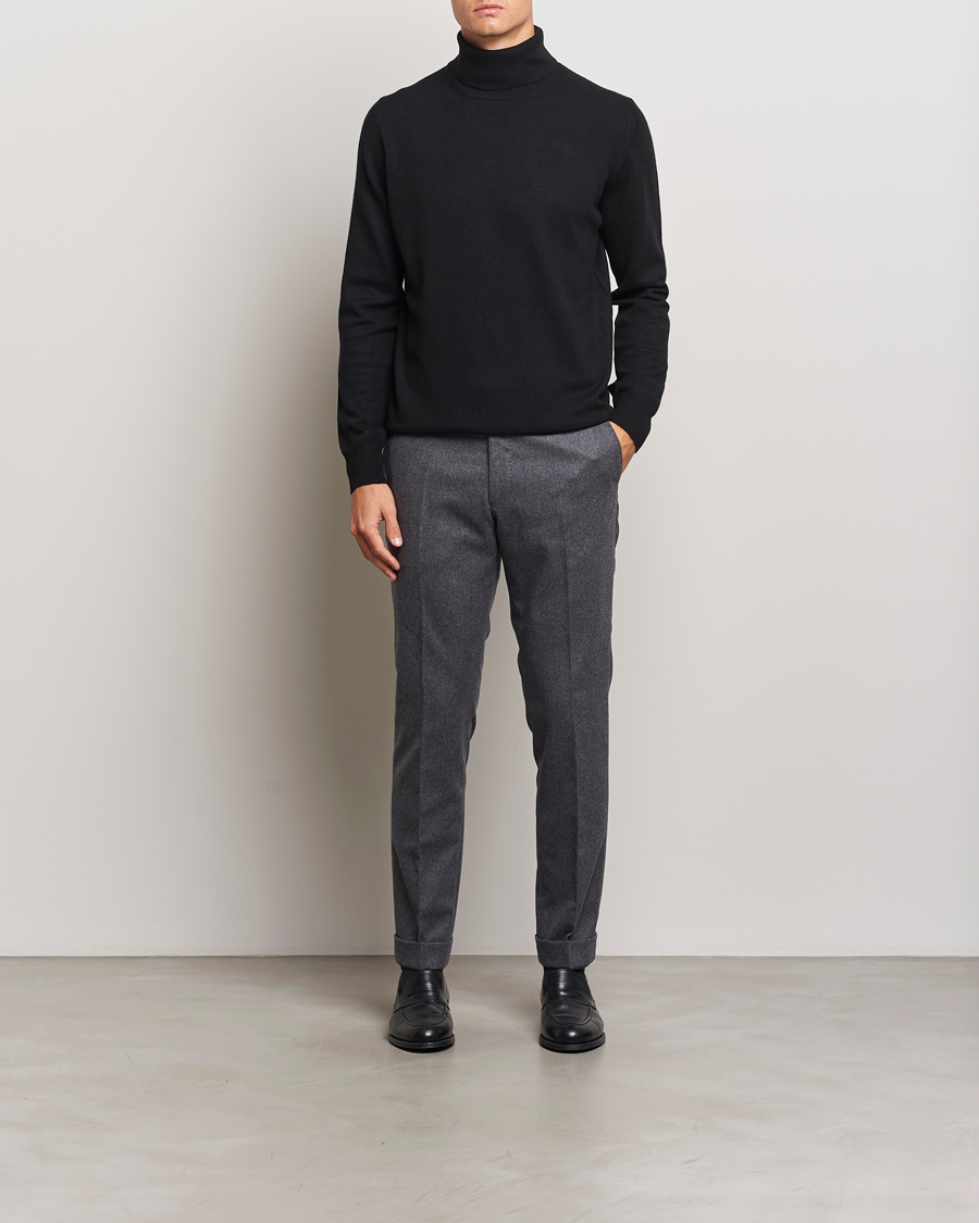Herren | Pullover | Gran Sasso | Wool/Cashmere Rollneck Black