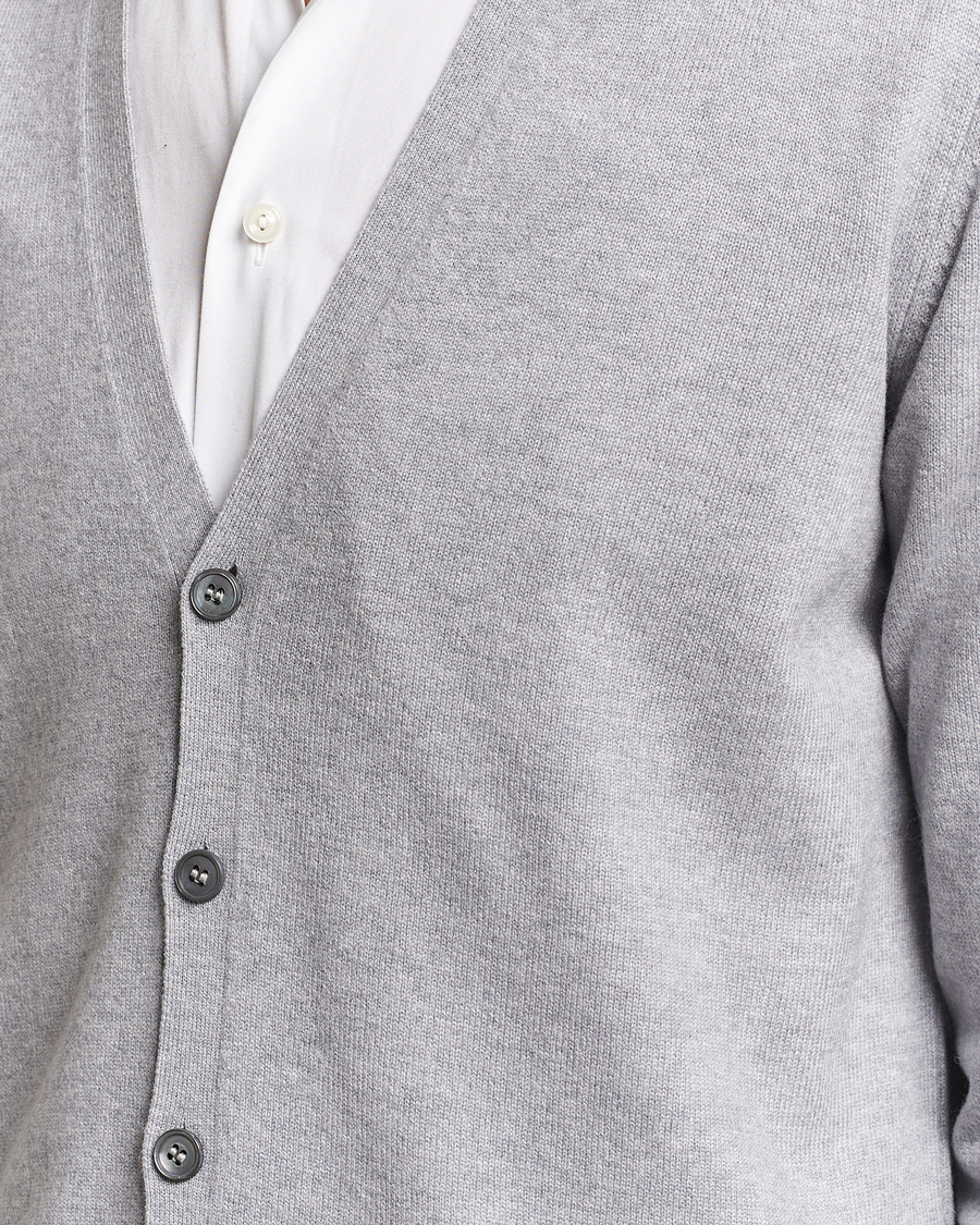 Herren | Pullover | Gran Sasso | Wool/Cashmere Cardigan Light Grey