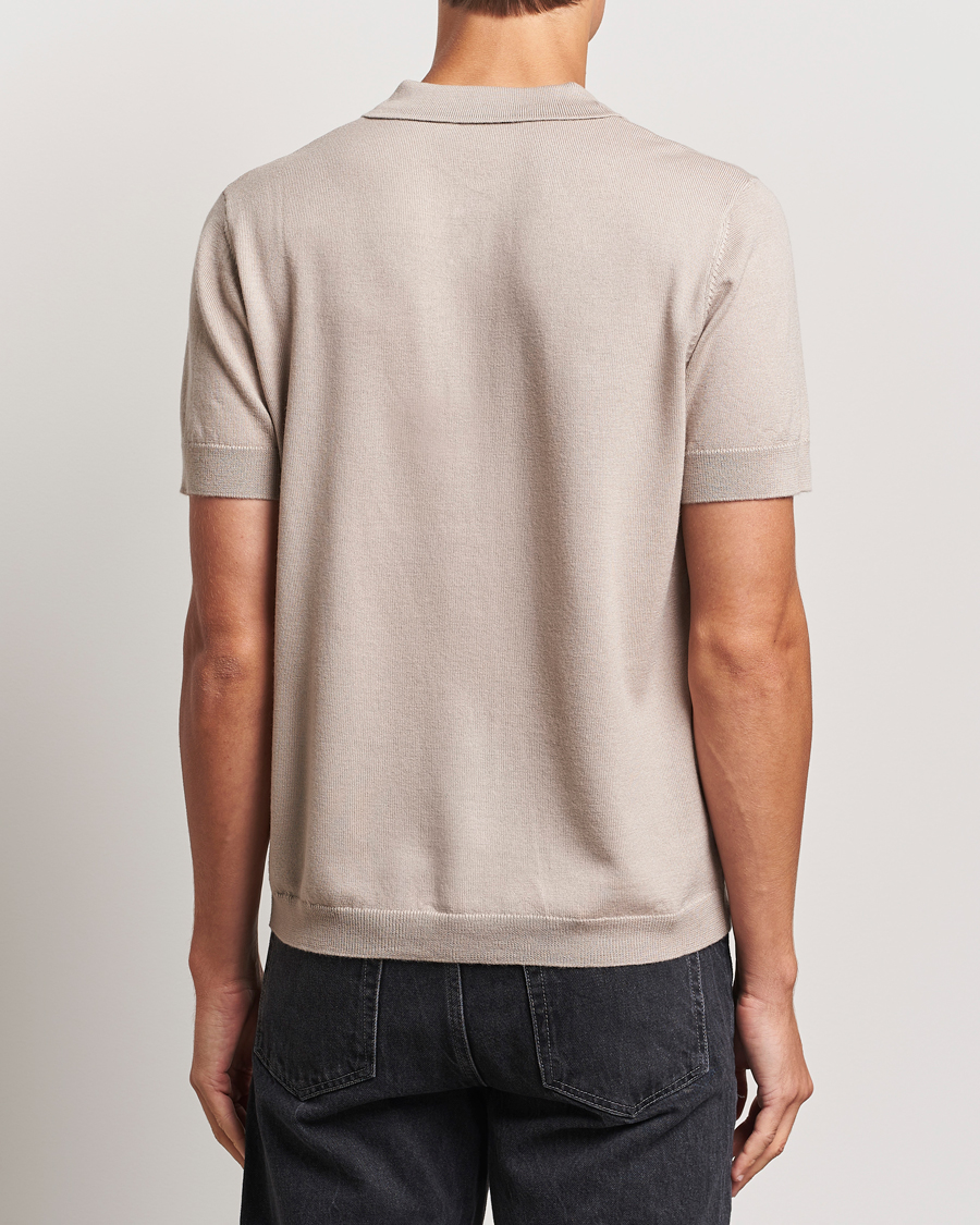Herren | Poloshirts | A Day's March | Rosehall Short Sleeve Merino Polo Dove