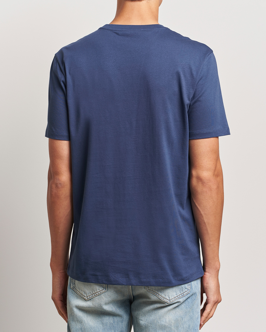 Herren | T-Shirts | A Day's March | Midweight T-Shirt Brewers Blue