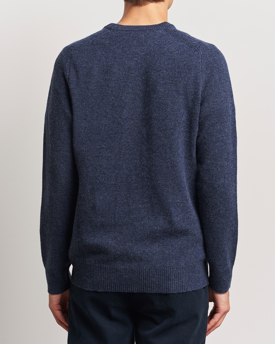 Herren | Pullover | A Day's March | Brodick Lambswool Sweater Navy