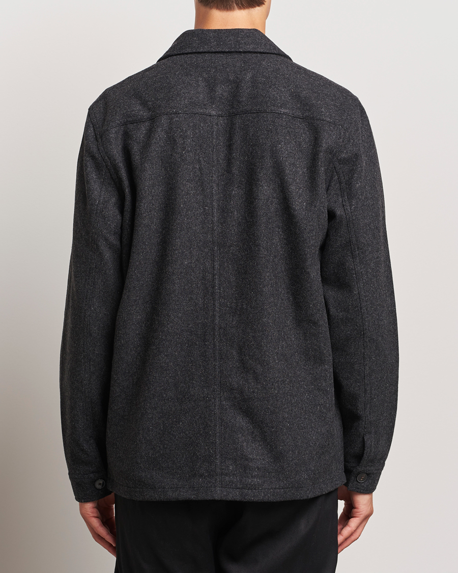 Herren | Hemden | A Day's March | Original Wool Overshirt Charcoal