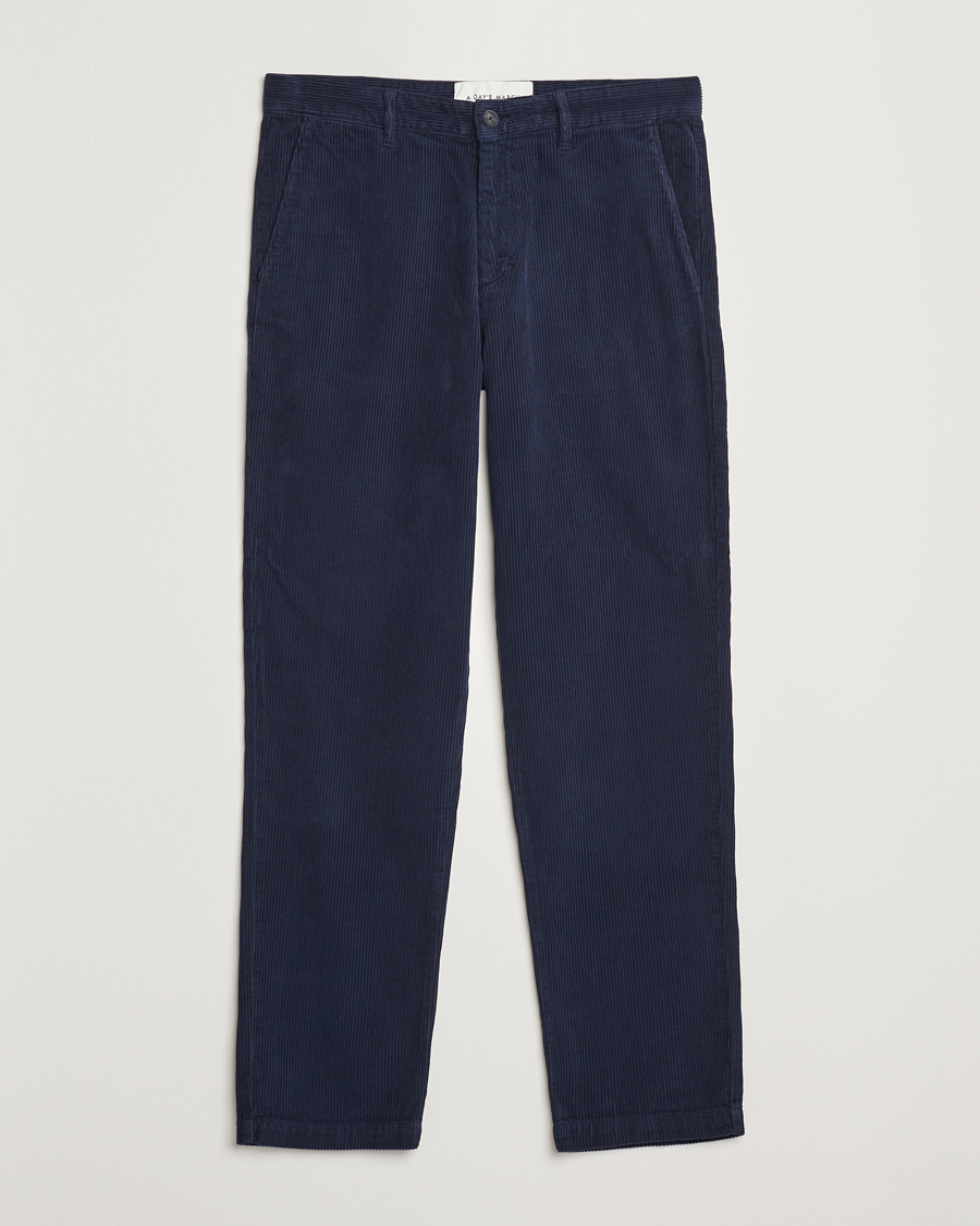 Herren | Hosen | A Day's March | Miller Corduroy Trousers Navy