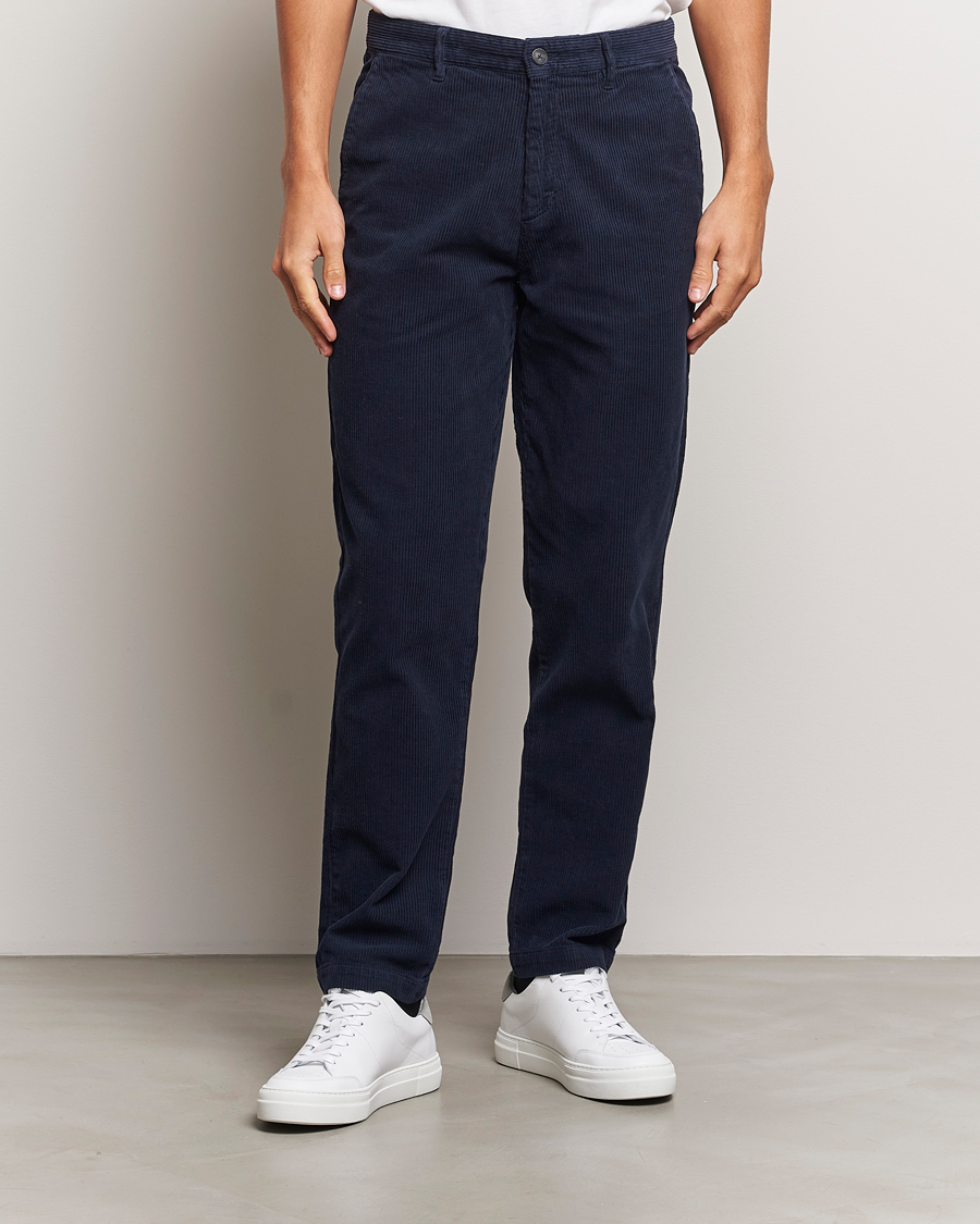 Herren | Hosen | A Day's March | Miller Corduroy Trousers Navy