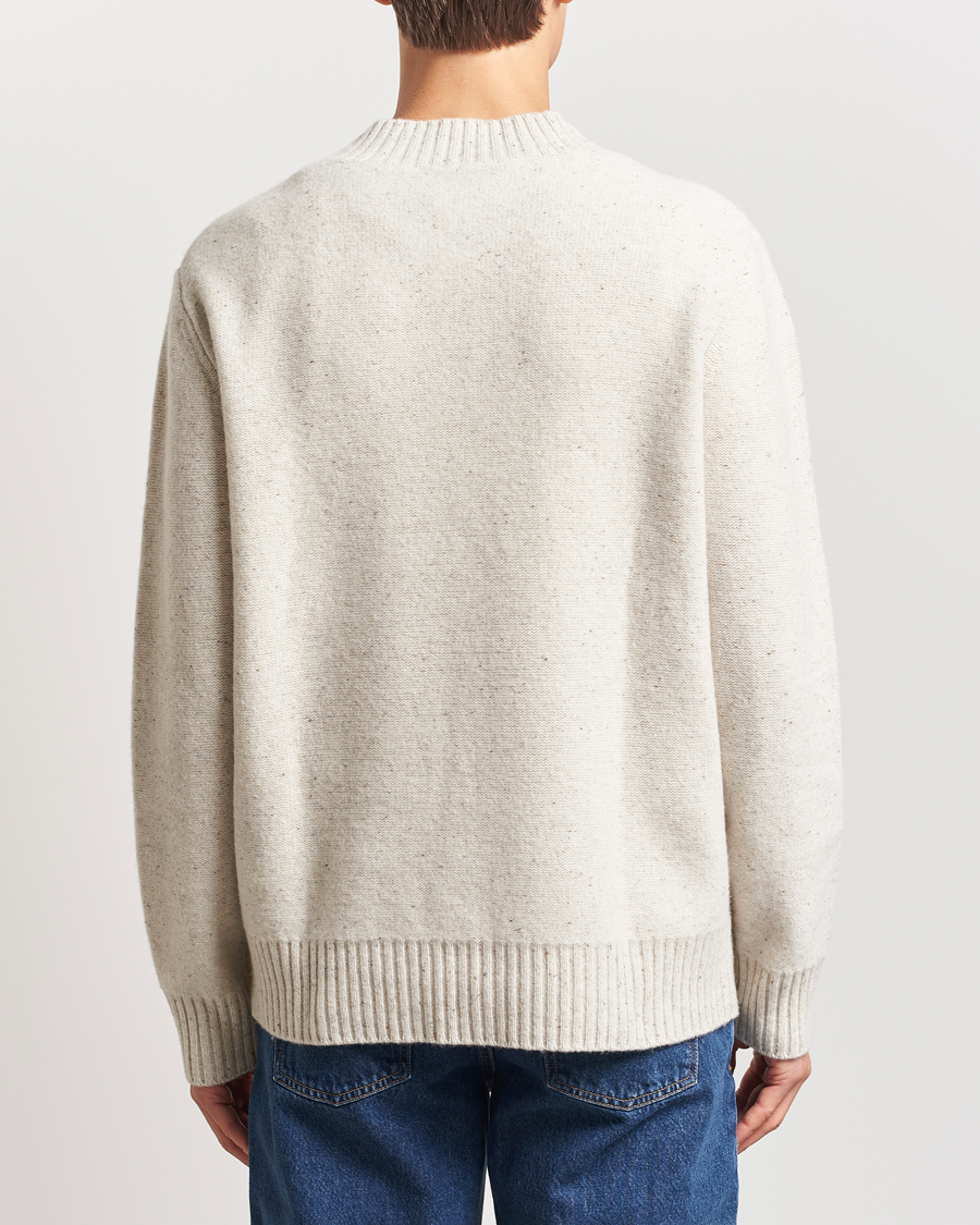 Herren | Pullover | A Day's March | Stanley Boiled Merino V-Neck Sweater Snow