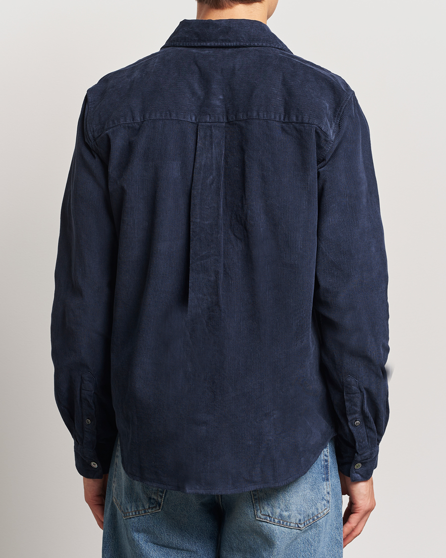 Herren | Hemden | A Day's March | Denver Corduroy Shirt Navy