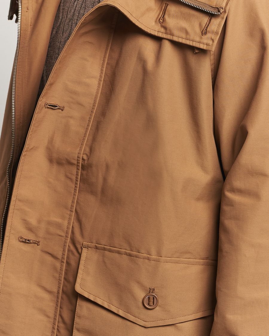 Herren | Jacken | A Day's March | Port Short Nylon Parka Dijon