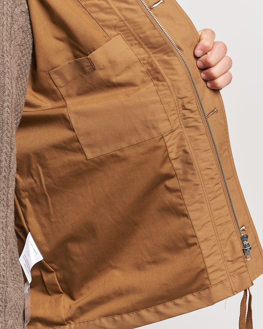 Herren | Jacken | A Day's March | Port Short Nylon Parka Dijon