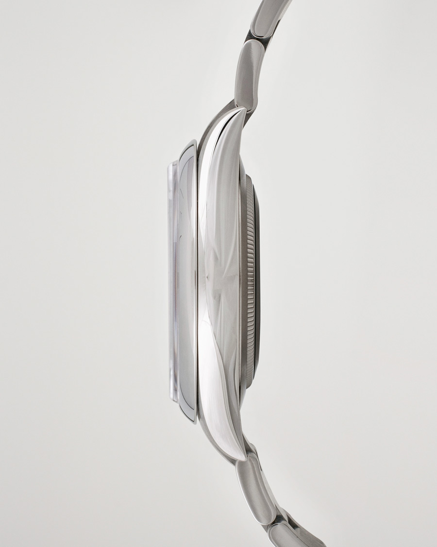 Herren | Rolex Pre-Owned Oyster Perpetual 124300 Black Silver | Rolex Pre-Owned | Oyster Perpetual 124300 Black Silver