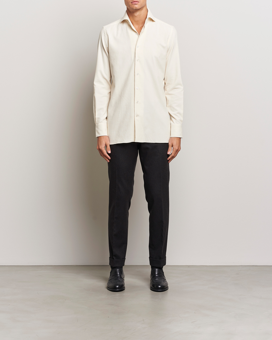Herren | Hemden | 100Hands | Japan Corduroy Shirt Off White