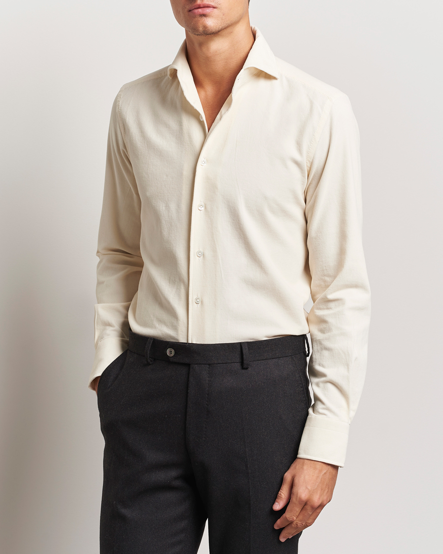 Herren | Hemden | 100Hands | Japan Corduroy Shirt Off White