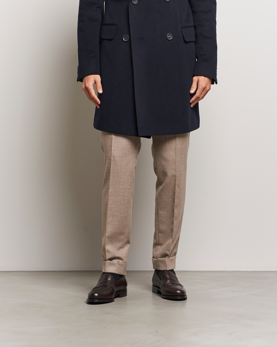 Herren | Oscar Jacobson Penny Loafers Dark Mud Brown | Oscar Jacobson | Penny Loafers Dark Mud Brown