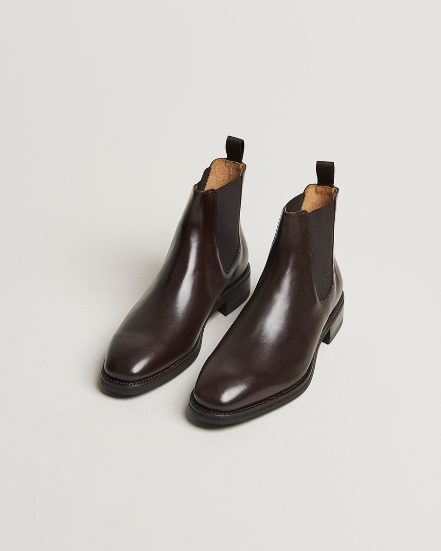 Herren | Oscar Jacobson Chelsea Boots Dark Mud Brown | Oscar Jacobson | Chelsea Boots Dark Mud Brown