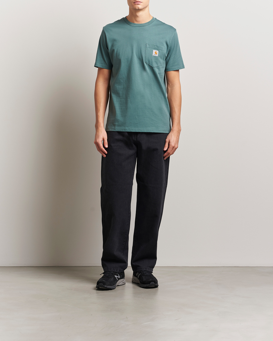 Herren | T-Shirts | Carhartt WIP | Short Sleeve Pocket T-shirt Silver Pine