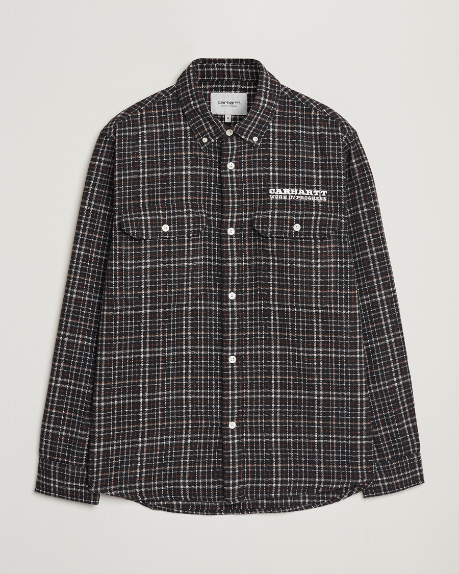 Herren | Hemden | Carhartt WIP | Runaway Millet Checked Overshirt Black