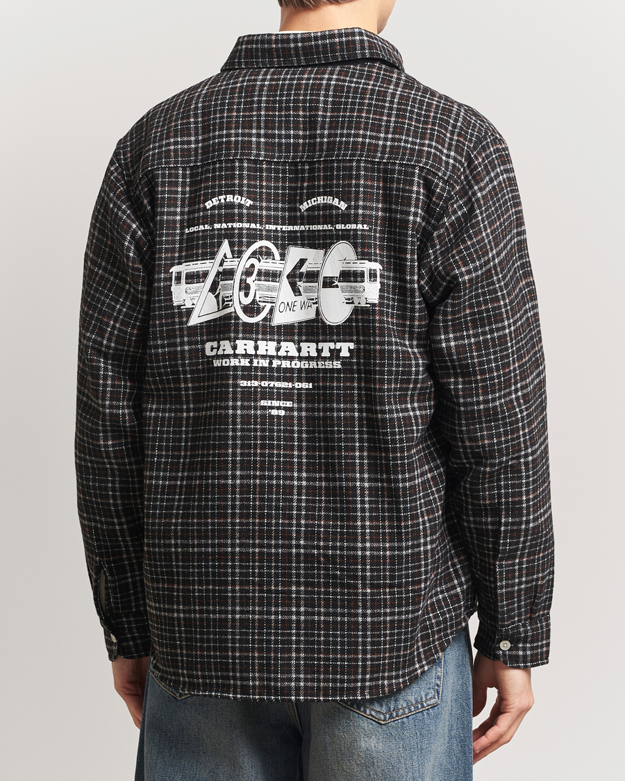 Herren | Hemden | Carhartt WIP | Runaway Millet Checked Overshirt Black