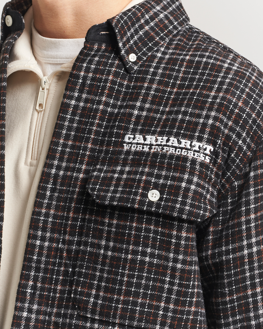 Herren | Hemden | Carhartt WIP | Runaway Millet Checked Overshirt Black