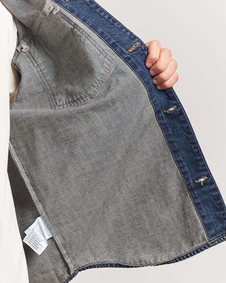 Herren | Hemden | Carhartt WIP | Lincoln Denim Shirt Jacket Blue Worn