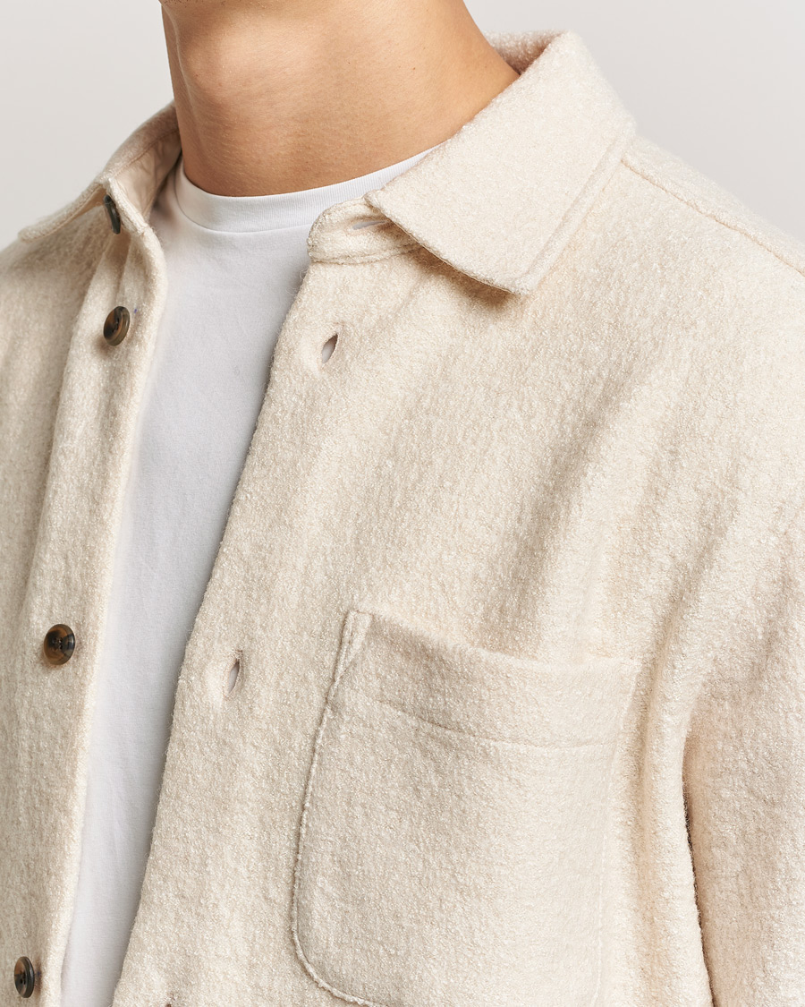 Herren | Hemden | LES DEUX | Kaleb Boucle Overshirt Ivory