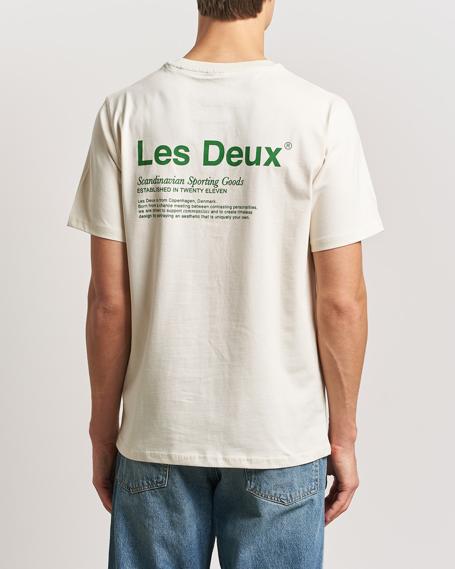 Herren | T-Shirts | LES DEUX | Brody Printed T-shirt 2.0 Ivory