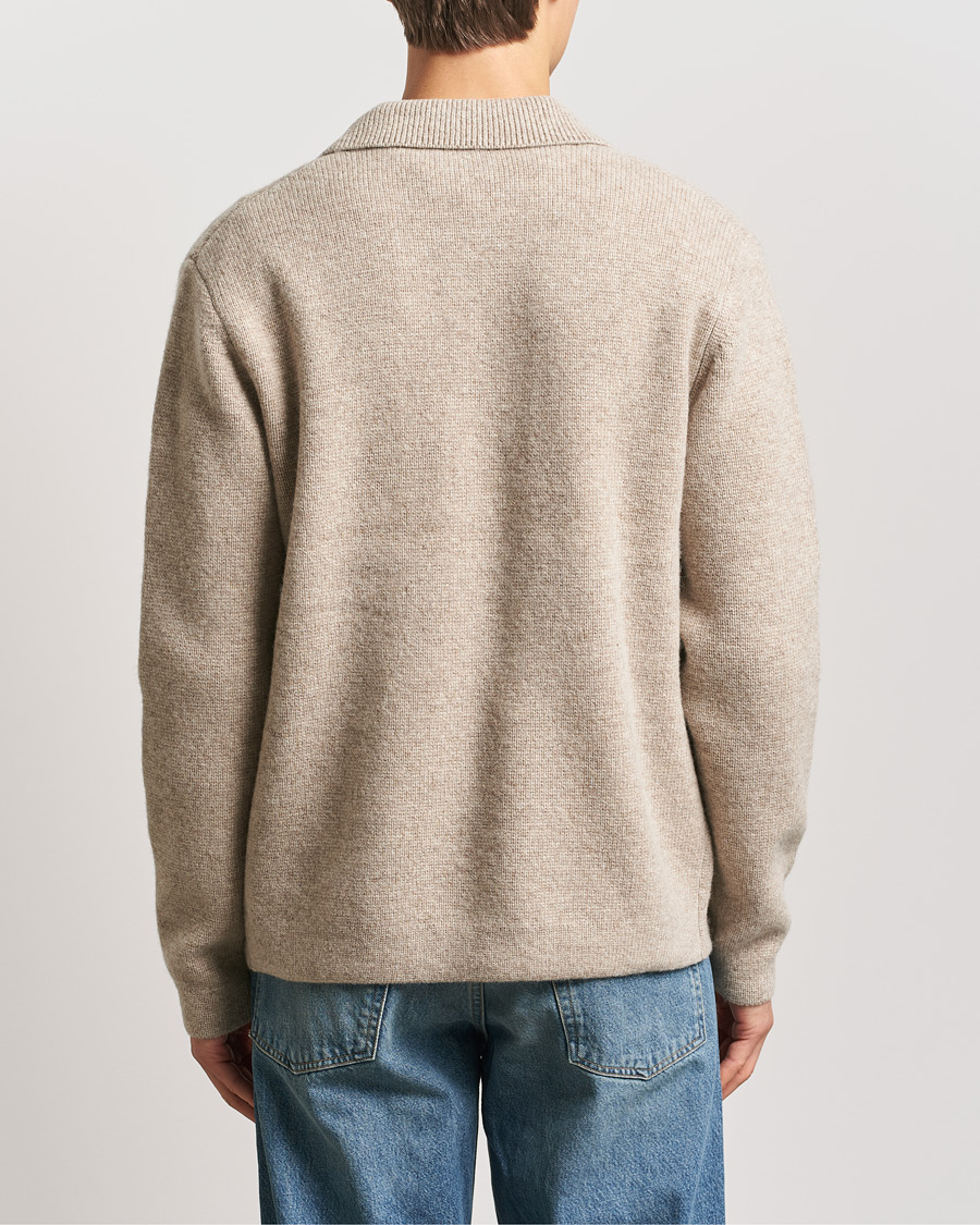 Herren | Hemden | LES DEUX | Fischer Milano Knitted Overshirt Sand Melange