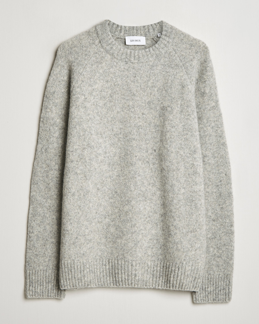 Herren | Pullover | LES DEUX | Gilbert Roundneck Knit Light Grey Melange