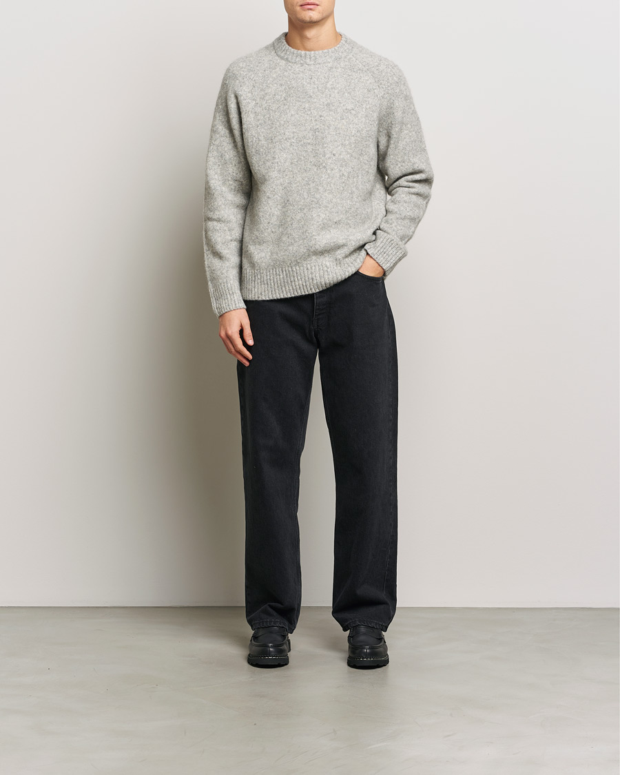 Herren | Pullover | LES DEUX | Gilbert Roundneck Knit Light Grey Melange