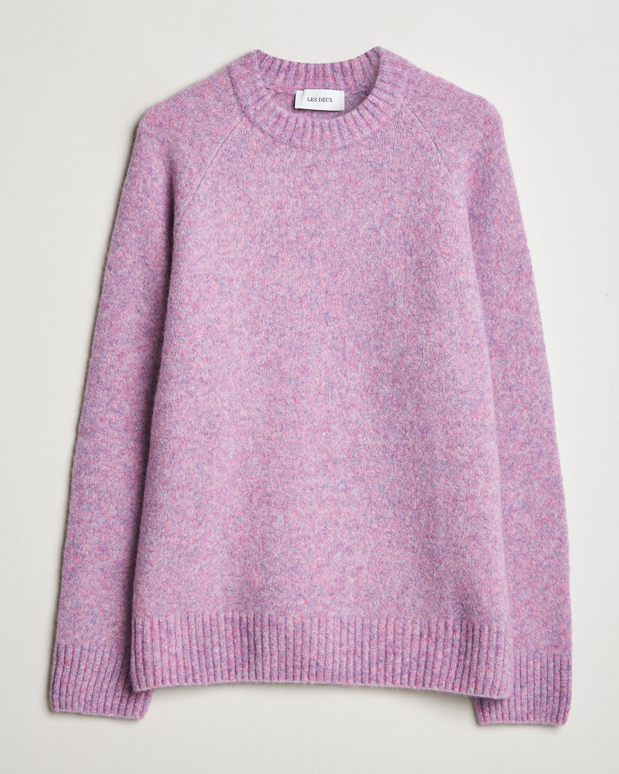 Herren | Pullover | LES DEUX | Gilbert Roundneck Knit Oyster Rose Melange