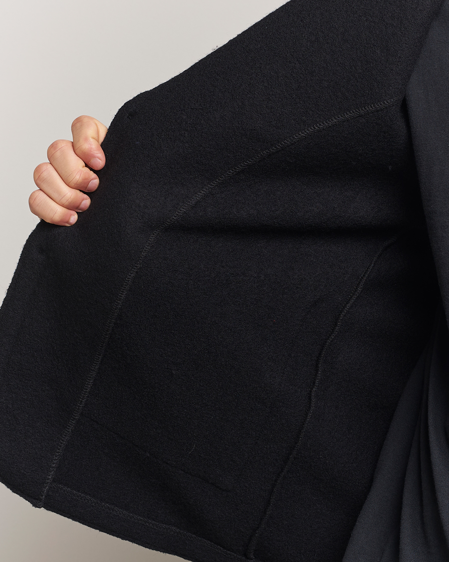 Herren | Sakkos | NN07 | Boiled Wool Knitted Blazer Black