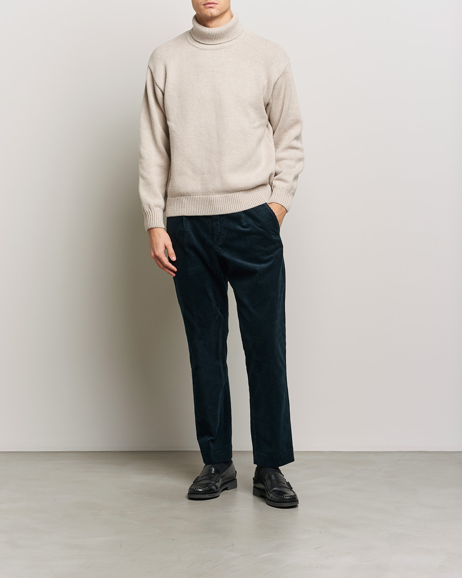 Herren | Hosen | NN07 | Bill Pleated Corduroy Pants Navy Blue