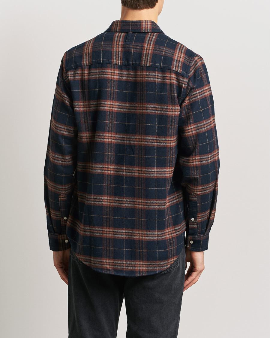 Herren | Hemden | NN07 | Arne Brushed Cotton Checked Shirt Navy/Red