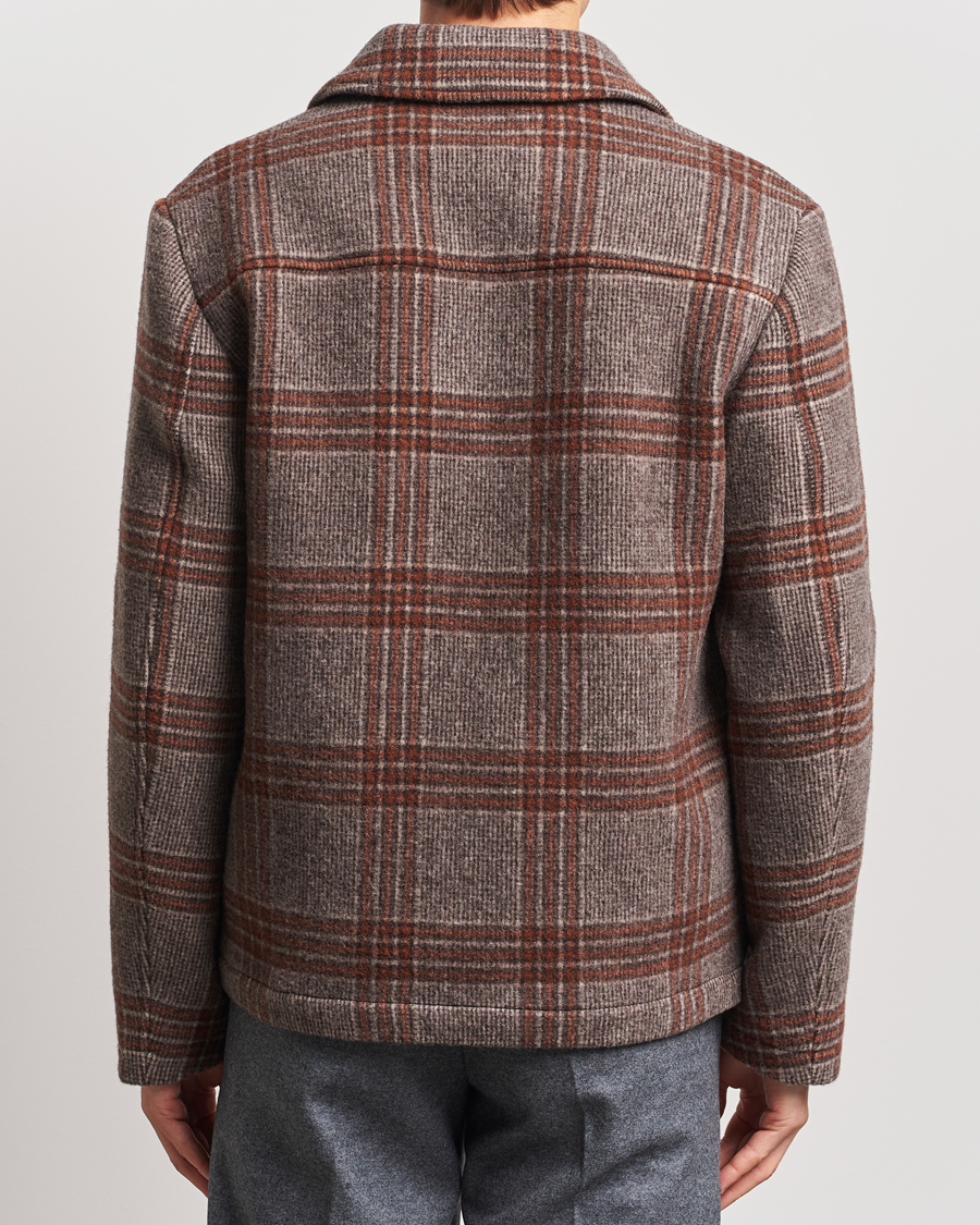 Herren | Jacken | NN07 | Gael Wool Checked Jacket Grey/Red