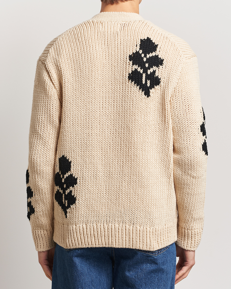 Herren | Pullover | NN07 | Mika Knitted Leaf Cardigan Ecru