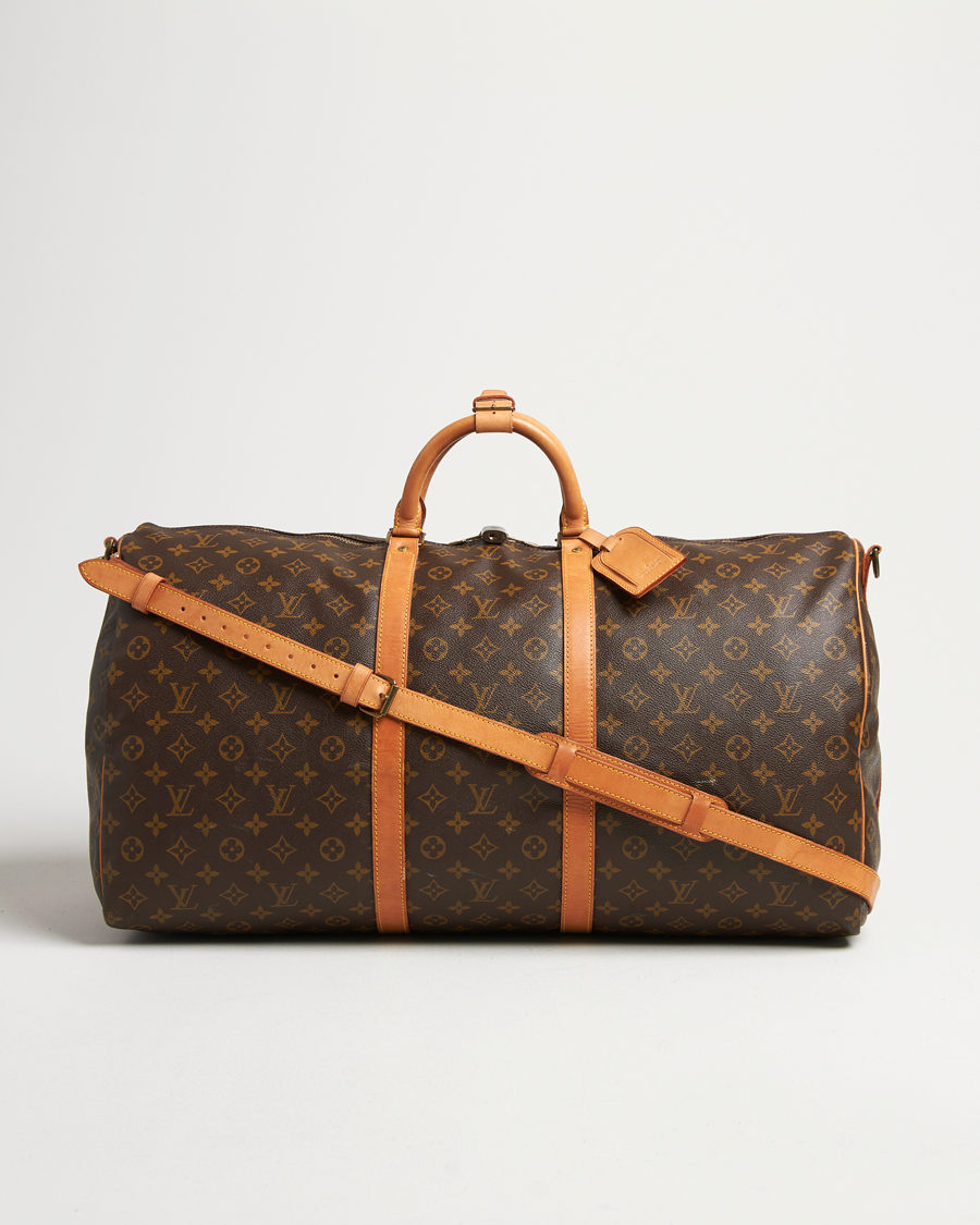 Herren | Louis Vuitton Pre-Owned Keepall Bandoulière 60 Monogram Silver | Louis Vuitton Pre-Owned | Keepall Bandoulière 60 Monogram Silver