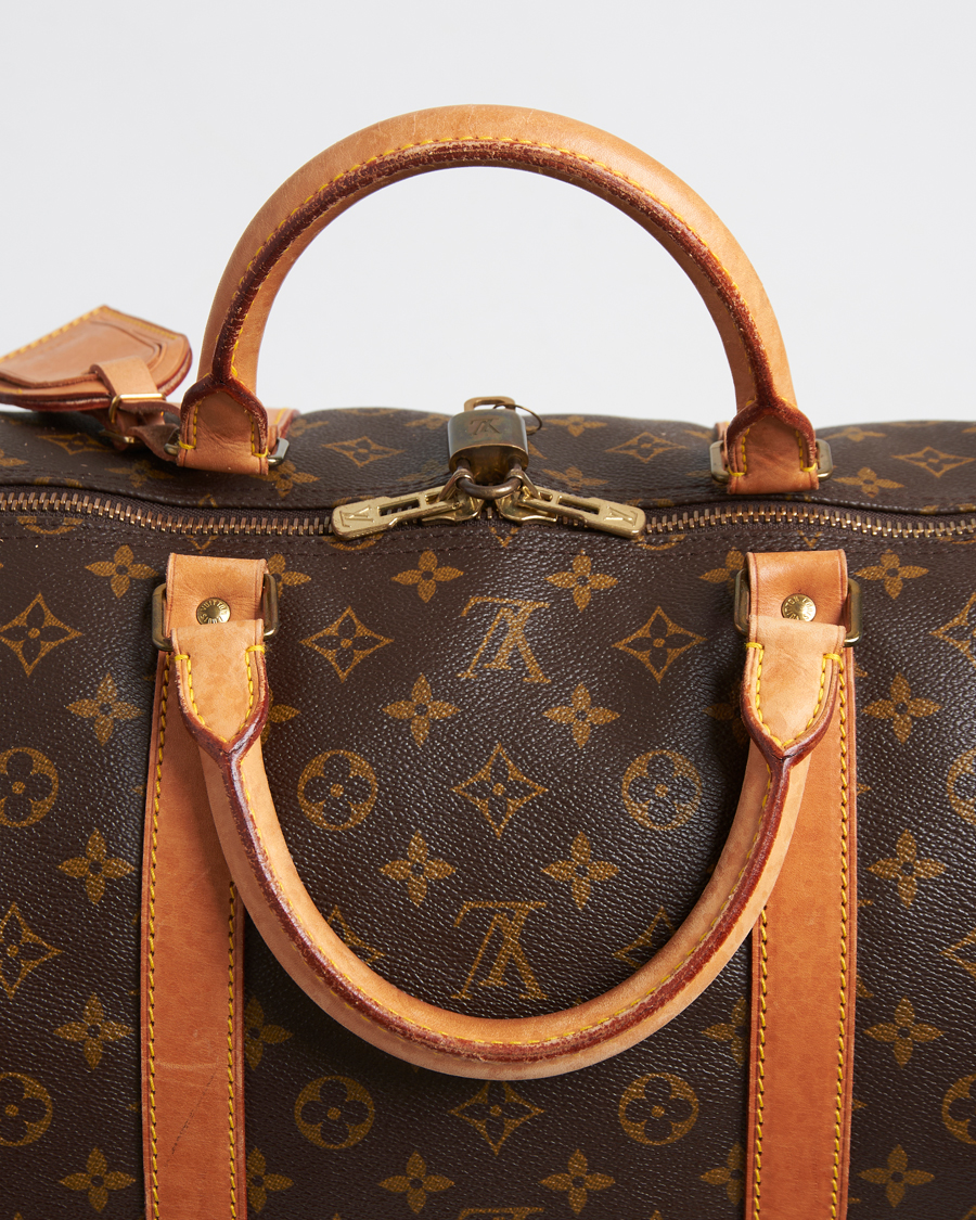 Herren | Louis Vuitton Pre-Owned Keepall Bandoulière 60 Monogram Silver | Louis Vuitton Pre-Owned | Keepall Bandoulière 60 Monogram Silver