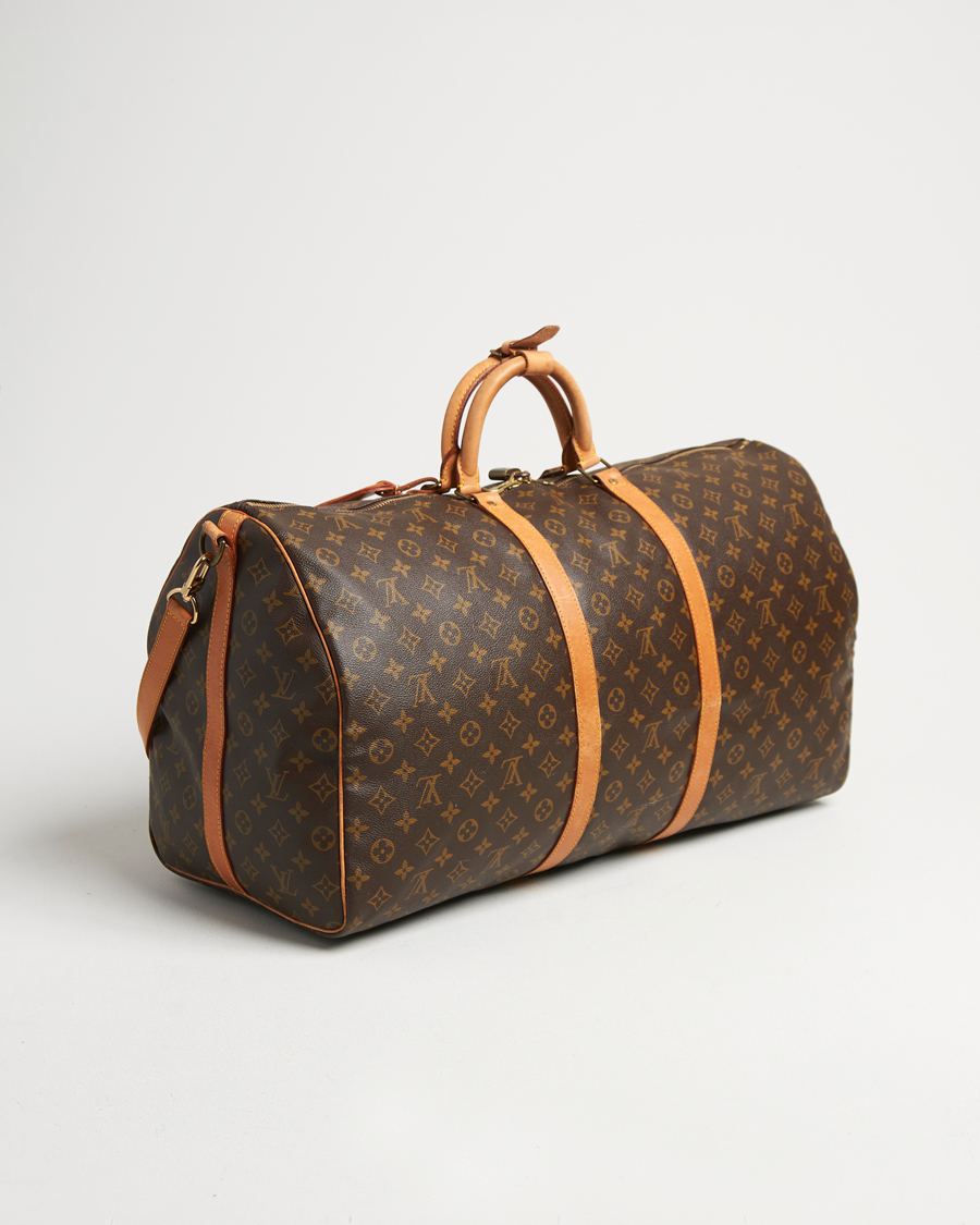 Herren | Louis Vuitton Pre-Owned Keepall Bandoulière 60 Monogram Silver | Louis Vuitton Pre-Owned | Keepall Bandoulière 60 Monogram Silver