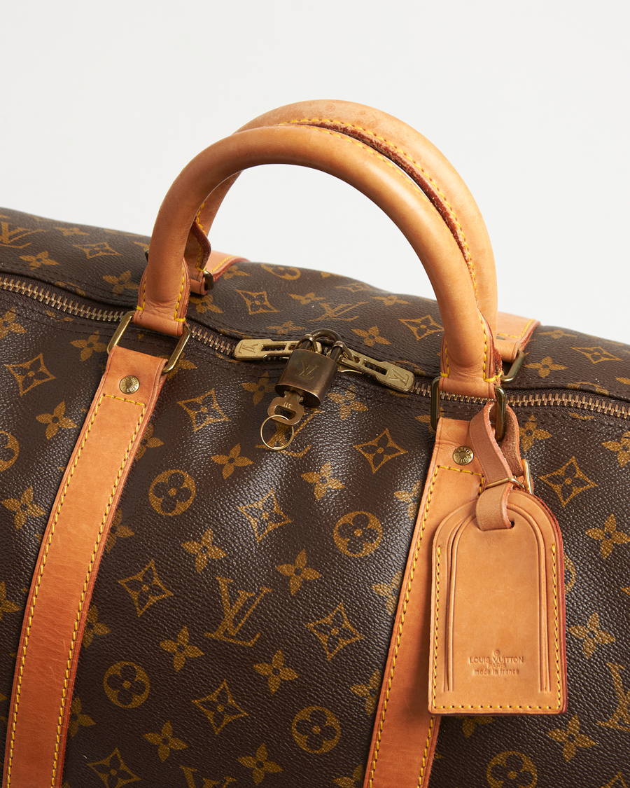 Herren | Louis Vuitton Pre-Owned Keepall Bandoulière 60 Monogram Silver | Louis Vuitton Pre-Owned | Keepall Bandoulière 60 Monogram Silver
