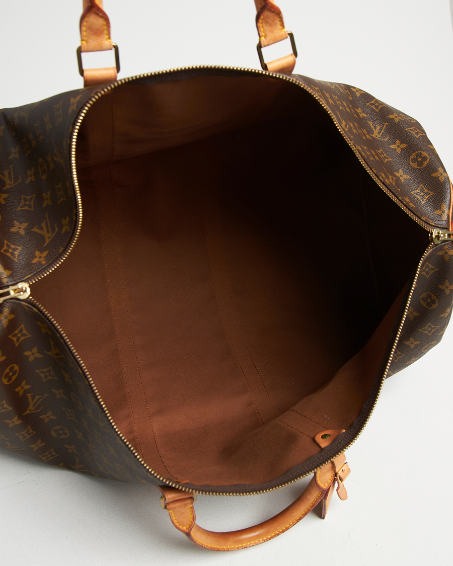 Herren | Louis Vuitton Pre-Owned Keepall Bandoulière 60 Monogram Silver | Louis Vuitton Pre-Owned | Keepall Bandoulière 60 Monogram Silver