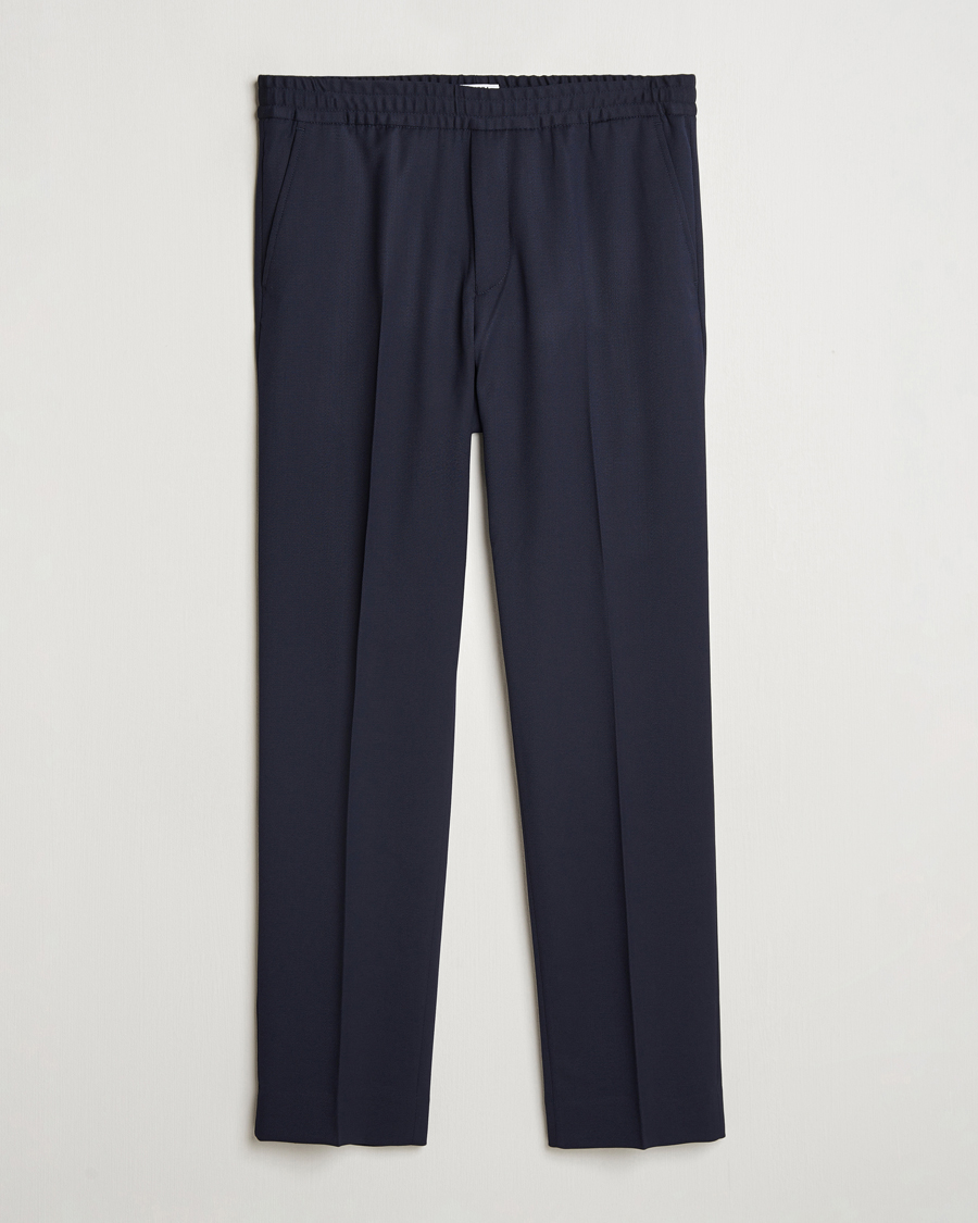 Herren | Hosen | Filippa K | Theo Relaxed Wool Trousers Navy