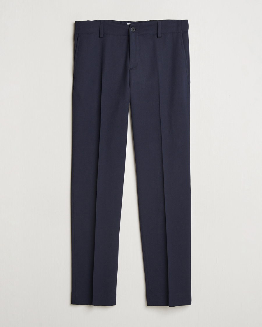 Herren | Hosen | Filippa K | Tailored Drawstring Trousers Navy